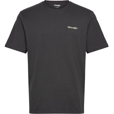 Wrangler Small Logo Tee S FADED BLACK S Wrangler Small Logo Tee S FADED BLACK S