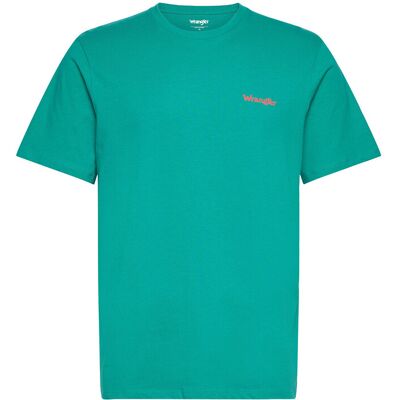 Wrangler Small Logo Tee S PORCELAIN GREEN S Wrangler Small Logo Tee S PORCELAIN GREEN S