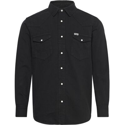 Wrangler Western Shirt S BLACK RINSE S Wrangler Western Shirt S BLACK RINSE S