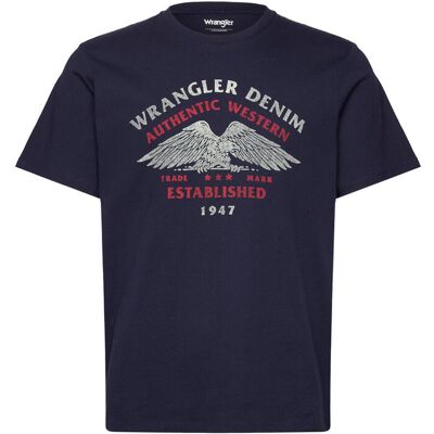 Wrangler Americana Tee M NAVY M Wrangler Americana Tee M NAVY M