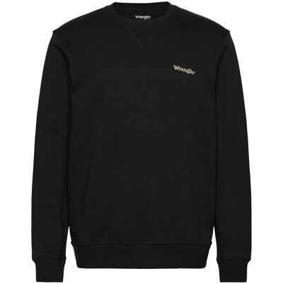 Wrangler Small Logo Crew S FADED BLACK S Wrangler Small Logo Crew S FADED BLACK S