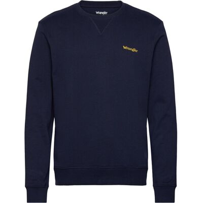 Wrangler Small Logo Crew S NAVY S Wrangler Small Logo Crew S NAVY S