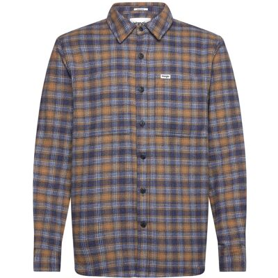 Wrangler Overshirt L NAVY TAN L Wrangler Overshirt L NAVY TAN L