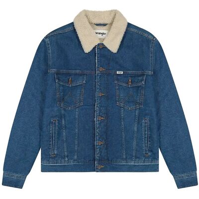 Wrangler Sherpa Classic Jacket S MID STONE S Wrangler Sherpa Classic Jacket S MID STONE S