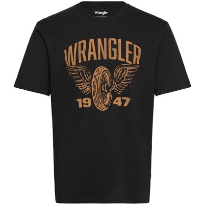 Wrangler Americana Tee S FADED BLACK S Wrangler Americana Tee S FADED BLACK S