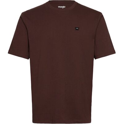 Wrangler Sign Off Tee S MAHOGANY S Wrangler Sign Off Tee S MAHOGANY S