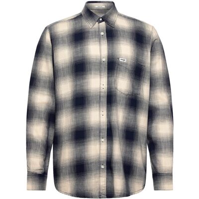 Wrangler 1 Pkt Indigo Shirt M DUSTY BLUE M Wrangler 1 Pkt Indigo Shirt M DUSTY BLUE M