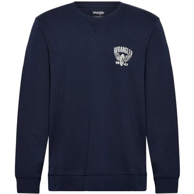 Wrangler Americana Crew S NAVY S Wrangler Americana Crew S NAVY S