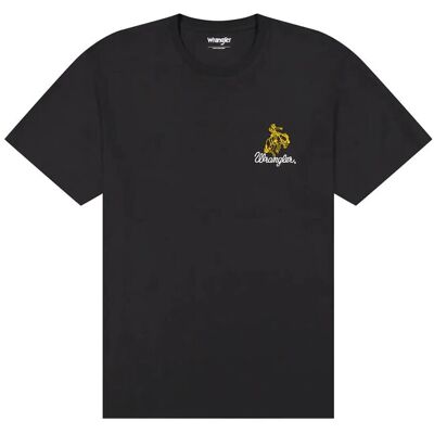 Wrangler Embroidery Tee M x 00 BLACK M x 00 Wrangler Embroidery Tee M x 00 BLACK M x 00
