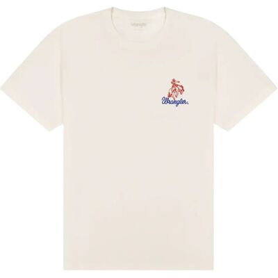 Wrangler Embroidery Tee M x 00 WORN WHITE M x 00 Wrangler Embroidery Tee M x 00 WORN WHITE M x 00