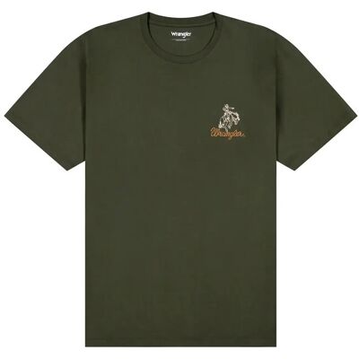 Wrangler Embroidery Tee M x 00 DEEP DEPTHS M x 00 Wrangler Embroidery Tee M x 00 DEEP DEPTHS M x 00
