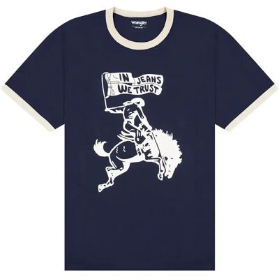 Wrangler Ringer Tee M x 00 NAVY M x 00 Wrangler Ringer Tee M x 00 NAVY M x 00
