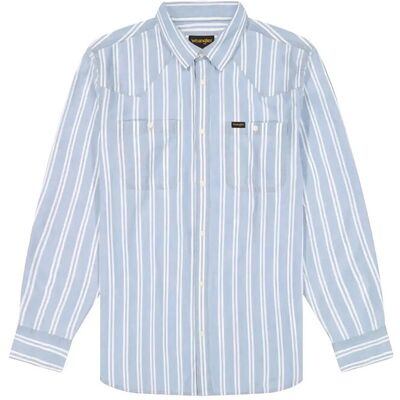 Wrangler Chambray Shirt S x 00 LIGHT STRIPE S x 00 Wrangler Chambray Shirt S x 00 LIGHT STRIPE S x 00