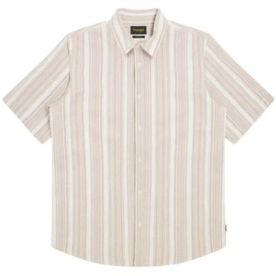 Wrangler Ss Shirt M x 00 BROWN WHITE M x 00 Wrangler Ss Shirt M x 00 BROWN WHITE M x 00