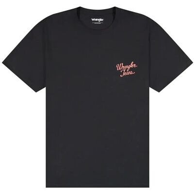 Wrangler Logo Tee M x 00 BLACK M x 00 Wrangler Logo Tee M x 00 BLACK M x 00