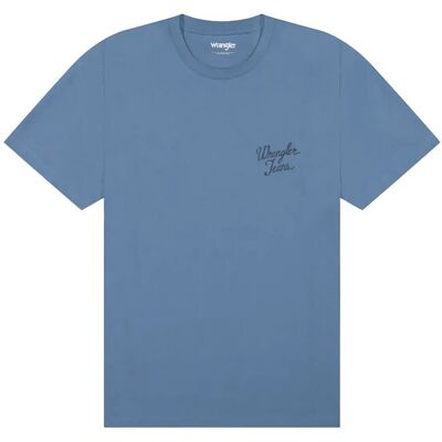 Wrangler Logo Tee M x 00 CAPTAINS BLUE M x 00 Wrangler Logo Tee M x 00 CAPTAINS BLUE M x 00