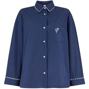 Becksöndergaard Scallop Pyjamas Shirt L NAVY BLUE L Becksöndergaard Scallop Pyjamas Shirt L NAVY BLUE L