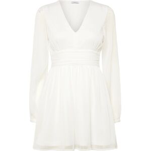 Bubbleroom Tie Back L/S Chiffon Dress 38 WHITE 38 Bubbleroom Tie Back L/S Chiffon Dress 38 WHITE 38