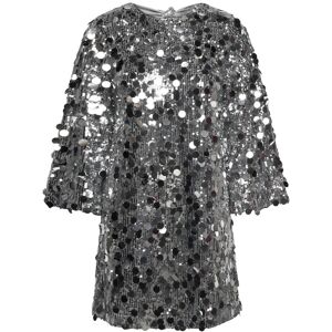 Bubbleroom Zandrea Sequin Bow Dress S SILVER S Bubbleroom Zandrea Sequin Bow Dress S SILVER S