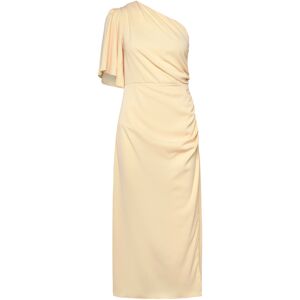 Bubbleroom Ruched One Shoulder Midi Dress 40 LIGHT YELLOW 40 Bubbleroom Ruched One Shoulder Midi Dress 40 LIGHT YELLOW 40