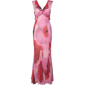 Bubbleroom Mermaid Mesh Gown XS PINK/RED XS Bubbleroom Mermaid Mesh Gown XS PINK/RED XS