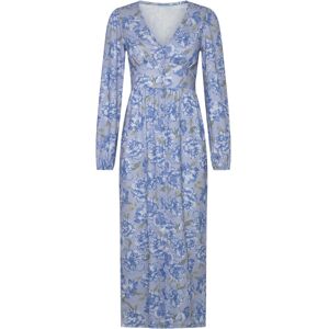 Bubbleroom Structure Button Midi Dress S BLUE/FLORAL S Bubbleroom Structure Button Midi Dress S BLUE/FLORAL S