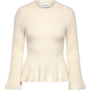 Malina Leandra Alpaca Blend Peplum Top L VANILLA L Malina Leandra Alpaca Blend Peplum Top L VANILLA L