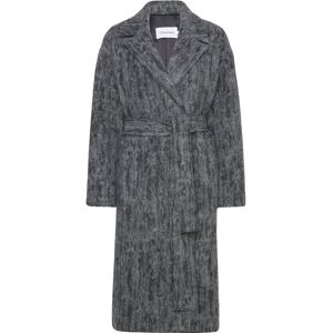 Calvin Boiled Wool Belted Wrap Coat 40 DARK GREY HEATHER 40 Calvin Boiled Wool Belted Wrap Coat 40 DARK GREY HEATHER 40