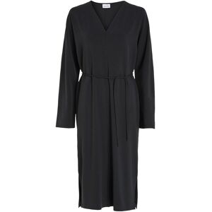 Calvin Structure Twill V Neck Dress 34 CK BLACK 34 Calvin Structure Twill V Neck Dress 34 CK BLACK 34