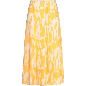 Calvin Printed Chiffon Godet Midi Skirt 38 19103 CSW25S_P084+2_LEMON AMBER 38 Calvin Printed Chiffon Godet Midi Skirt 38 19103 CSW25S_P084+2_LEMON AMBER 38