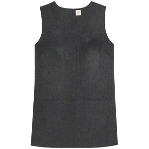Calvin Doubleface V Neck Mini Shift Dre 44 GUNMETAL MELANGE B85 44 Calvin Doubleface V Neck Mini Shift Dre 44 GUNMETAL MELANGE B85 44