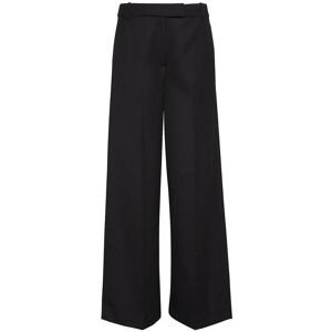 Calvin Wool Gaberdine Wide Leg Trouser 40 BLACK 40 Calvin Wool Gaberdine Wide Leg Trouser 40 BLACK 40