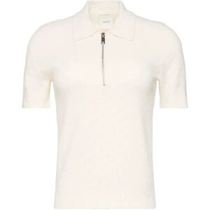 Calvin Aop Textured Ss Top XL WHITE GREIGE COMBO XL Calvin Aop Textured Ss Top XL WHITE GREIGE COMBO XL