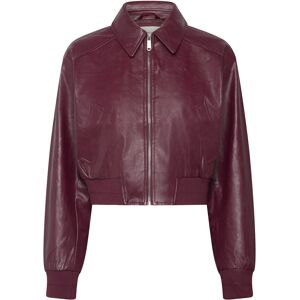Calvin A-Cropped Crinkle Faux Leather B XXS DEEP ROUGE XXS Calvin A-Cropped Crinkle Faux Leather B XXS DEEP ROUGE XXS