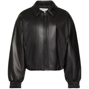 Calvin Faux Leather Insulated Bomber L BLACK L Calvin Faux Leather Insulated Bomber L BLACK L