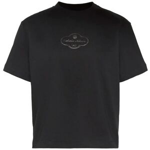 Calvin Ss Boxy Coctail Logo Tee XS BLACK XS Calvin Ss Boxy Coctail Logo Tee XS BLACK XS