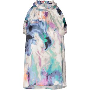Coster Copenhagen Halterneck Top With Ruffles In Swir 34 SWIRL PRINT 34 Coster Copenhagen Halterneck Top With Ruffles In Swir 34 SWIRL PRINT 34