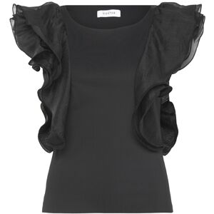 Coster Copenhagen Top With Ruffle Sleeves 44 BLACK 44 Coster Copenhagen Top With Ruffle Sleeves 44 BLACK 44