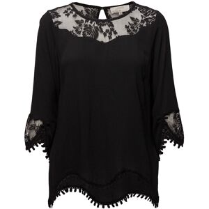 Cream Kalanie Blouse 36 PITCH BLACK 36 Cream Kalanie Blouse 36 PITCH BLACK 36