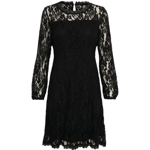 Cream Crkit Lace Ls Dress - Zally Fit S PITCH BLACK S Cream Crkit Lace Ls Dress - Zally Fit S PITCH BLACK S