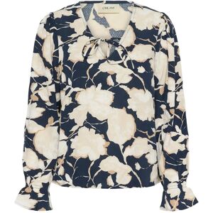 Cream Crclaire Blouse 40 NAVY FLOWER PRINT 40 Cream Crclaire Blouse 40 NAVY FLOWER PRINT 40