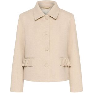 Cream Crcessie Short Coat 42 SAVANNAH TAN MELANGE 42 Cream Crcessie Short Coat 42 SAVANNAH TAN MELANGE 42