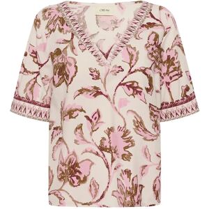 Cream Crtiah Blouse 44 PINK FLOWER 44 Cream Crtiah Blouse 44 PINK FLOWER 44