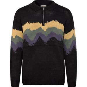 Pro-Ject Dp Knitted Printed Half Zip XS BLACK XS Pro-Ject Dp Knitted Printed Half Zip XS BLACK XS