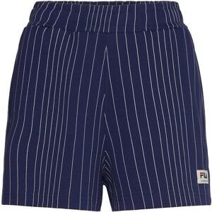 FILA Tebra High Waist Shorts XS MEDIEVAL BLUE/ANTIQUE WHITE IRREGULAR STRIPED XS FILA Tebra High Waist Shorts XS MEDIEVAL BLUE/ANTIQUE WHITE IRREGULAR STRIPED XS