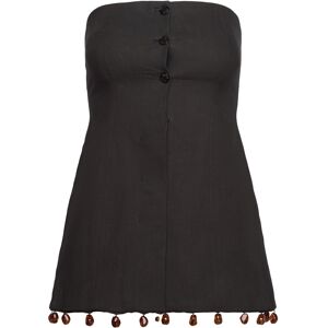 Ganni Cotton Suiting Sleeveless Top 42 BLACK 42 Ganni Cotton Suiting Sleeveless Top 42 BLACK 42