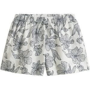 Gant Floral Print Linen Pull On Shorts 36 EVENING BLUE 36 Gant Floral Print Linen Pull On Shorts 36 EVENING BLUE 36