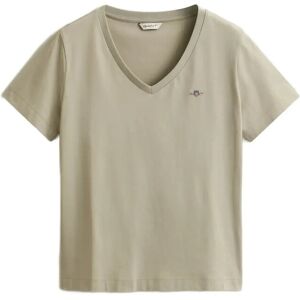 Gant Reg Shield Ss V-Neck T-Shirt M COUNTRY BEIGE M Gant Reg Shield Ss V-Neck T-Shirt M COUNTRY BEIGE M