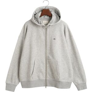 Gant Shield Zip Hoodie L LIGHT GREY MELANGE L Gant Shield Zip Hoodie L LIGHT GREY MELANGE L