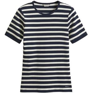 Gant Striped Ribbed Ss T-Shirt XXL EVENING BLUE XXL Gant Striped Ribbed Ss T-Shirt XXL EVENING BLUE XXL